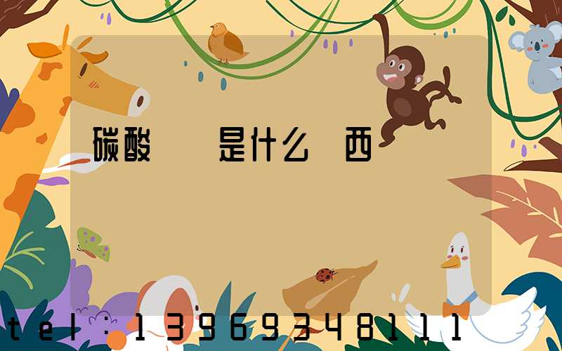 碳酸輕鈣是什么東西